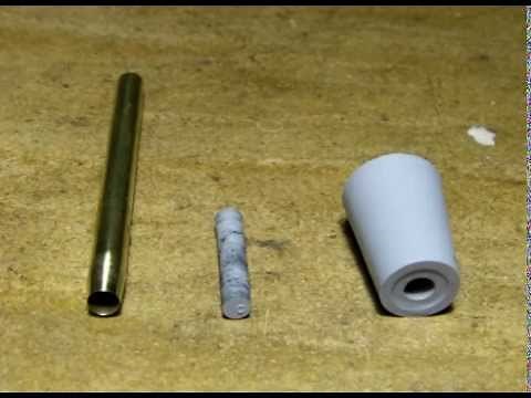 How to drill a hole into a rubber stopper