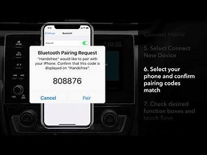 Honda Insight: How to Pair Mobile Phones to Bluetooth® HandsFreeLink®: Display Audio Models