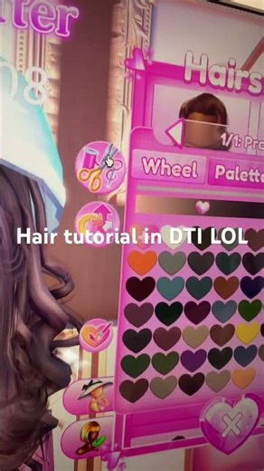 Hair tutorial in DTI LOL ￼