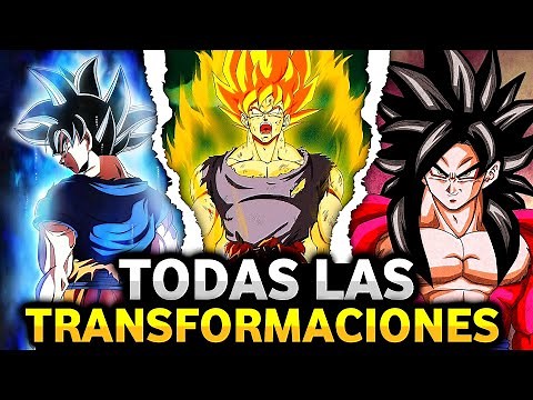 TODAS las TRANSFORMACIONES de GOKU desde Dragon Ball a Dragon Ball Super