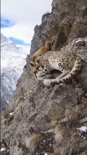 Goat Tries to Bypass Sleeping Leopard – What Happens Next?#Strategy #Wildlife #Documentary #Leopard