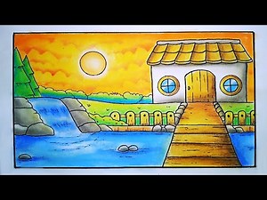 Cara menggambar rumah yang bagus dan mudah untuk pemula - gambar rumah yang bagus