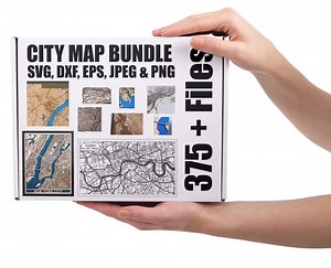 City Map Bundle: Minimalist World Maps, Topographic Designs (digital Download, 375+ Files) - Etsy UK