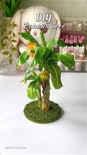 banana tree making #shorts #viralshorts #handmade #craftideas #artshorts