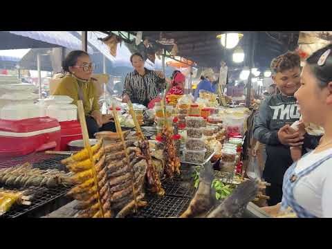 The Best Cambodian Countryside Food - Delicious Grilled Chicken, Frogs, Palm Cupcakes, Snacks & More
