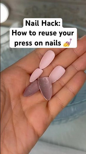 How to reuse press on nails 💅 #idomyownnails #nails