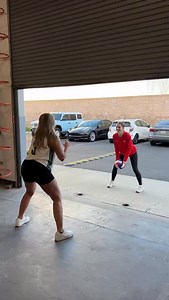 Garage door hot potato 🥔 with @brianagaskill24 🤪 | Jenna Bandy