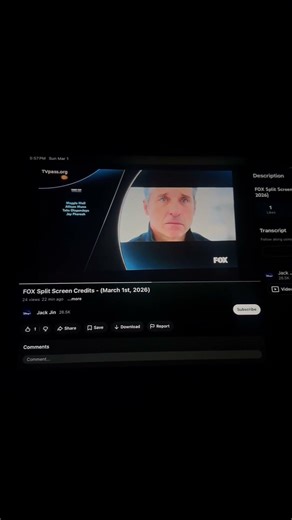 FOX split screen credits March 1 2026