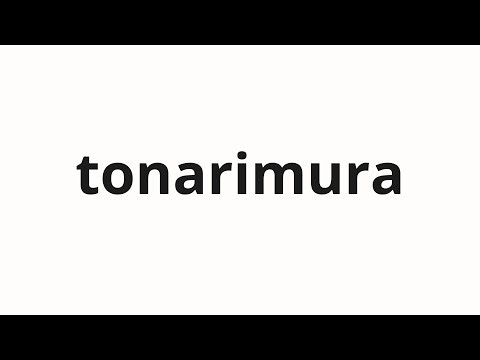 How to pronounce tonarimura | 隣村 (Neighborhood Village in Japanese)