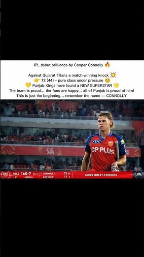 Who is Cooper Connolly? 🤯 IPL Debut Turns Into Nightmare for GT 💥