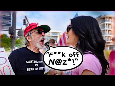 Anti-Trump Protesters get owned, then call me a F*scist