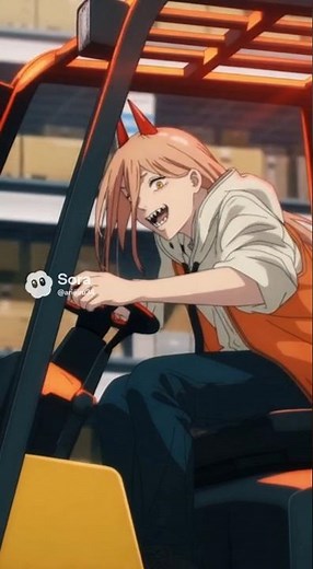 パワー フォークリフトを操作する #アニメ #チェンソーマン #パワー #anime #chainsawman #power#ai生成#ai #shorts