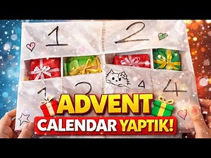 🌈WE MADE AN ADVENT CALENDAR🌈 Easy Paper Advent Calendar Making 🙌 Easy Paper Activities/PAPERDIY