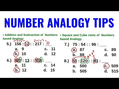 Number Analogy Tips and Tricks
