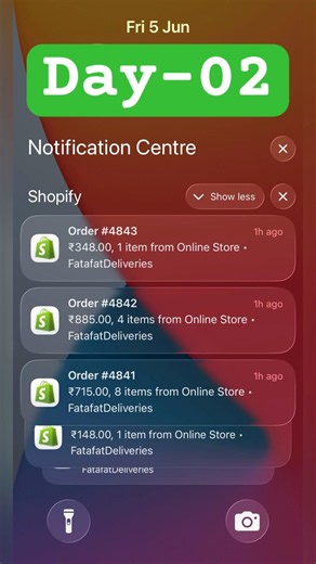 Day 02 - Live Shopify Sales Proof 🔥