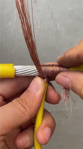 How To Make A Smooth Wire To Wire Joint | Easy And Smart Electrical Trick #shortvideo #wireworks