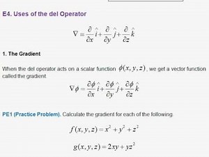 E4. The del Operator