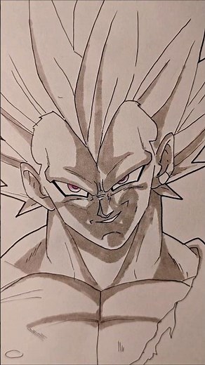 How to draw Dragon Ball style eyes in under 30 seconds #vegeta #dragonball #tutorial