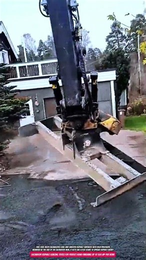 Excavator Asphalt Leveling Tools for Perfect Road Finishing up to 500 m² per Hour