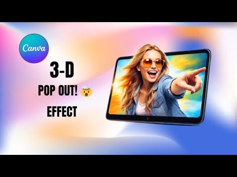 Photoshop-Level 3D Effect Inside Canva 🔥| pop-out effect