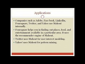 what is Apache Mahout ? #apache #hadoop