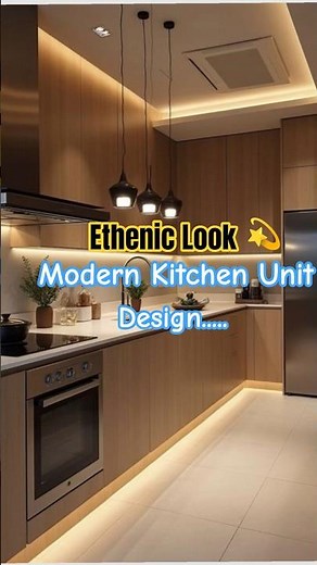 Ethenic Look 💫Modern Kitchen unit design ✨ #kitchen #interior444 #srinterior #latestinterior #shorts