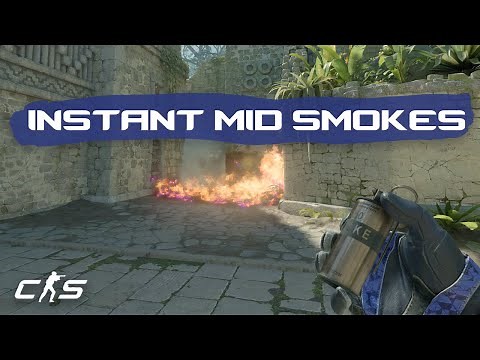 CS2 Ancient - All INSTANT MID Smokes from CT SPAWN!