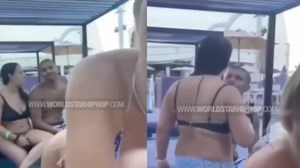 Busted: Lady Catches Her Man Looking At Another Chicks Buns While Sitting Right Next To Her! (Rewind Clip)