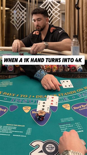 This hand will make or break my night…(I need this) #casino #blackjack #gambling #comedy #win