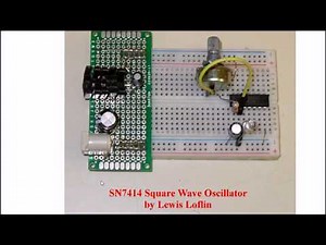 Simple Schmitt Trigger SN7414 Square Wave Generator