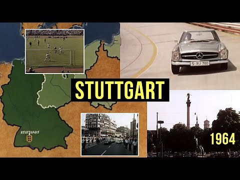 A town in Germany |🇩🇪 Life in Stuttgart in 1964 | NATO Documentary