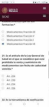 Examen SICAD COFEPRIS 2026. Actualizado
