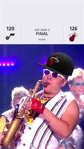 Nothing like some smooth Jazz to start your evening 🎶 #WINNING | Miami Heat