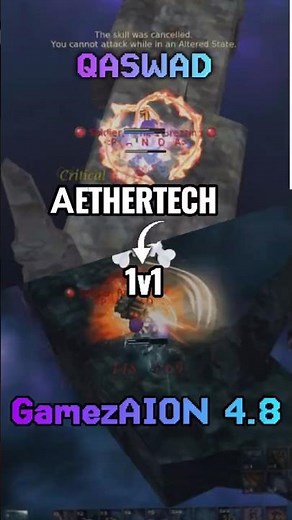 ⚙️Aethertech 1v1 Insane GamezAion 4.8! 🔥 | Tank, Burst - QASWAD #aion #aiononline #gamezaion