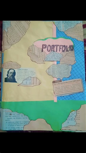 💡 Easy DIY portfolio cover design idea to make your assignment stand out. 📚✅.#Portfolio CoverDesign#