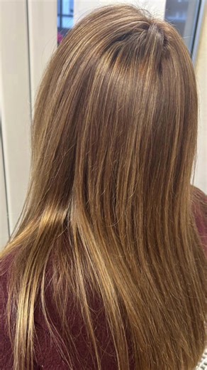 Vom harten Ombré zum natürlichen Balayage-Glow ✨🤎 #Balayage #BrownHair #Haarshop21 #FriseurBielefeld