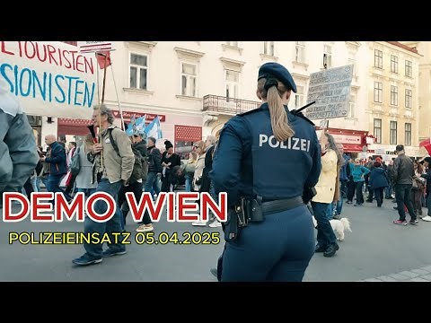 POLIZEIEINSATZ bei DEMO in Wiener Innenstadt | 05.04.2025