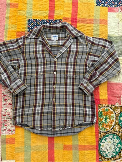 1960's Vintage Plaid Flannel Shirt - Etsy