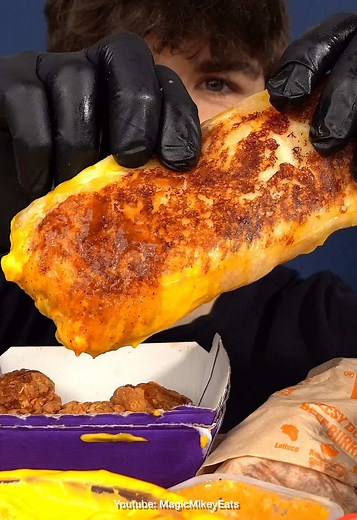 Taco Bell Mukbang: Delicious Burrito Eating Sounds