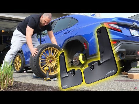 How to install Subaru OEM mud flaps WRX, Crosstrek, Outback, Legacy, Impreza, BRZ 2022 2023 2024