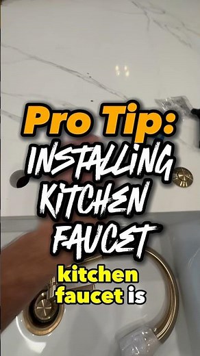 Installing a kitchen faucet DIY tutorial
