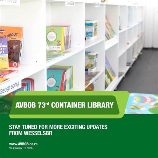 Get ready Wesselsbron, a world of knowledge is on its way! AVBOB is proud to donate its 73rd AVBOB Container Library to a deserving primary school in the Free State. This library will inspire the future generation to explore new stories, gain knowledge, and grow their creativity. With every book, we are opening doors to bright futures and helping children reach their dreams. #AVBOBContainerLibrary #AVBOBCares | AVBOB South Africa