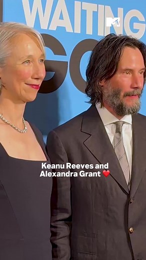 Keanu Reeves and Alexandra Grant at Waiting For Godot