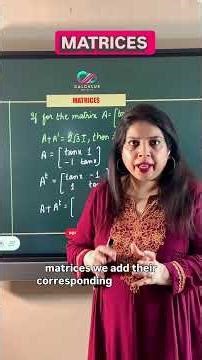 Matrices | CBSE Class 12 Maths | Previous Year Questions (PYQ) Solutions for Board Exam 2026