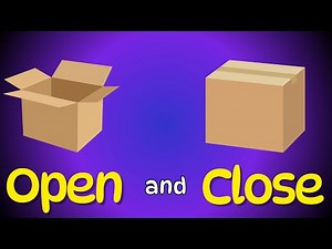 Open and Close, Pre-Number Concept for Kindergarten, Concept of Open and Close, Opposites-Open/Close