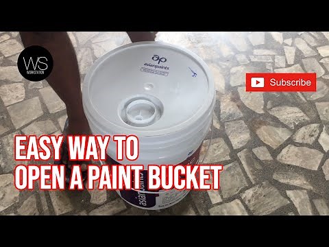 How to Open a Paint Bucket - DIY Paint Bucket Open