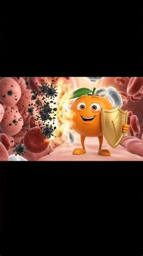 😲Orange Was Protecting Our Immune System🔥 #facts #animation #shorts