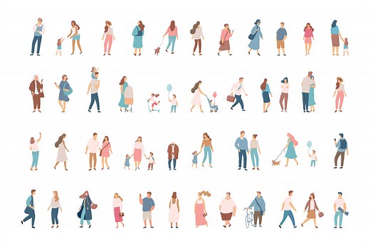 Male and female vector characters, a Person Illustration by Vector_Art