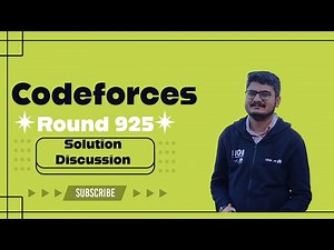 #Codeforces Round 925 Solution Discussion