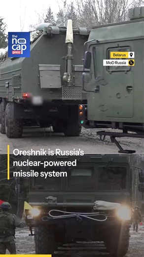 Watch: Russia's Nuclear-Powered Oreshnik Missile On Combat Duty In Belarus Russia has deployed its Oreshnik missile system to Belarus for active combat duty. The Oreshnik is described as a nuclear-powered missile system and represents one of Russia’s advanced strategic weapons. Footage of the Oreshnik’s deployment emerged shortly after Moscow claimed that Ukraine had attempted a drone attack on President Vladimir Putin’s residence. || Stationing the Oreshnik system in Belarus significantly short
